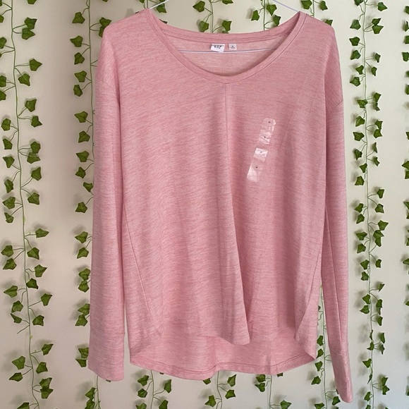 GAP Sweaters - NWT Light Pink GAP Knitted V-neck Long Sleeve Soft Sweater Top